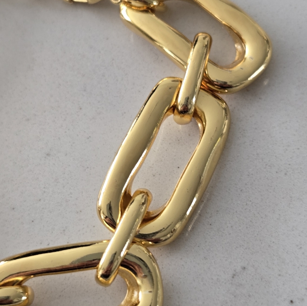 Uno De 50 • ABANADO • Gold Plated Link Bracelet - Picture 4 of 12